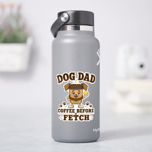 Adesivo Pai de Cachorro Café Antes de Buscar Cachorro Dive
