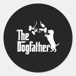 Adesivo Pai de Cachorro Engraçado O Padrinho Canino Pai Ca