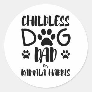 Adesivo Pai De Cachorro Para Kamala Harris 2024 Cachorro E