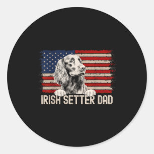 Adesivo Pai de Cachorro Sempre Bandeira Americana - Pai do