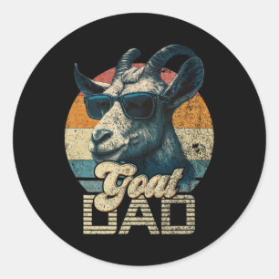 Adesivo Pai De Caprinos Retro Vintage Melhor Pai De Caprin