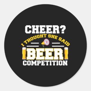 Adesivo Pai de Cheerleader Engraçado Eu Achei Que Ela Diss