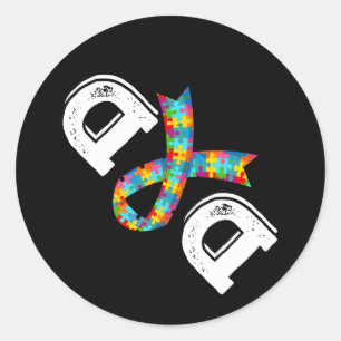 Adesivo Pai de Consciência Autismo Aceitação Pai Diferente