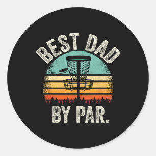 Adesivo Pai de Disc Golf Vintage - Melhor Pai Pelo Disco d