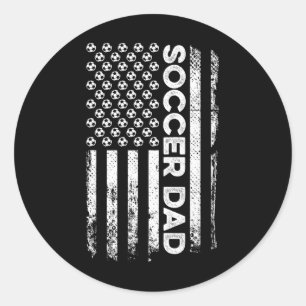 Adesivo Pai de Futebol Bandeira Americana Dia dos Pais Pat