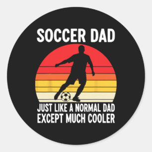 Adesivo Pai de Futebol, Igual a um Pai Normal, Exceto Muit