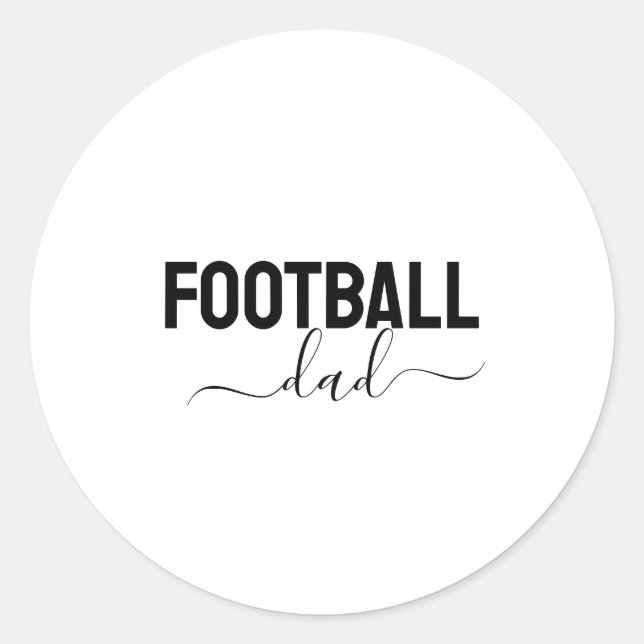 Adesivo Pai de futebol script moderno (Frente)