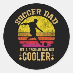 Adesivo Pai De Futebol Vintage Como Um Pai Regular Mas Mai