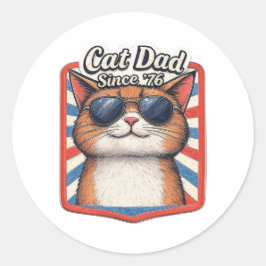 Adesivo Pai De Gato Desde ’76 - Pente De Gato Patriótico R