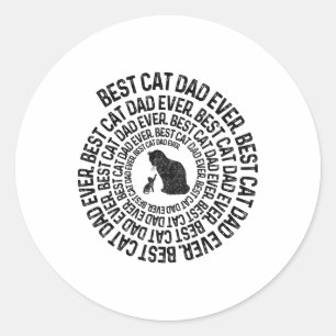Adesivo Pai De Gato Espiral - Melhor Pai De Pai De Gato Al