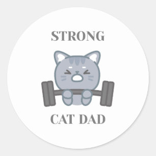 Adesivo Pai de Gato Forte