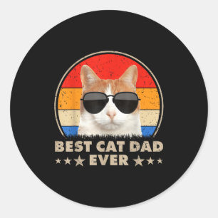 Adesivo Pai de Gato Sempre Vintage Cool Gatos Para Homens