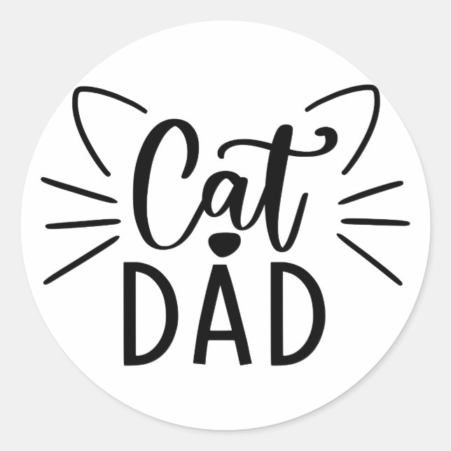 Adesivo Pai de gatos (Frente)