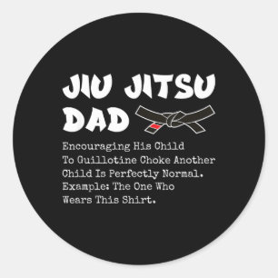 Adesivo Pai de Jiu Jitsu Brasileiro Artes Marciais BJJ Pai
