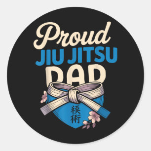 Adesivo Pai de Jiu Jitsu Retro Vintage Orgulhoso Jiu Jitsu