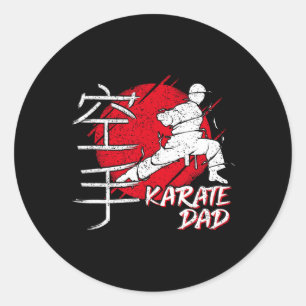 Adesivo Pai de Karatê Fonte Sol Japonês Karatê Dojo Artes