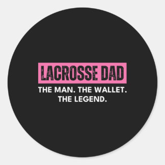 Adesivo Pai De Lacrosse Retro Rosa O Homem A Carteira A Pe