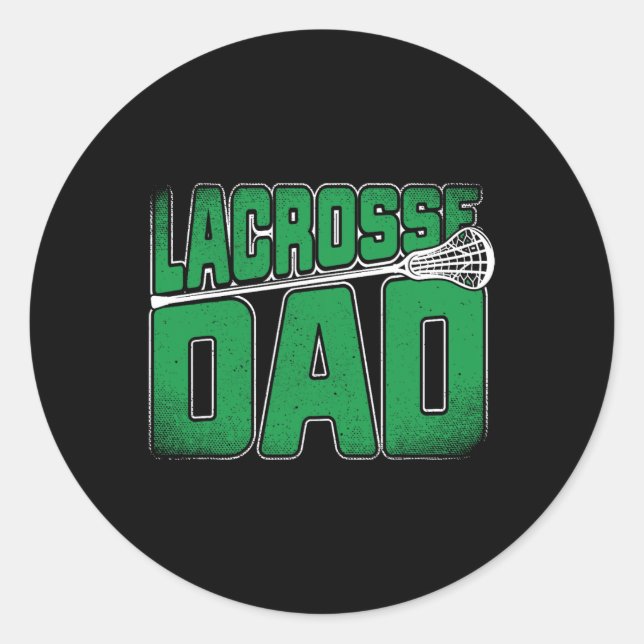 Adesivo Pai De Lacrosse - Roupa E Presentes De Lacrosse (Frente)