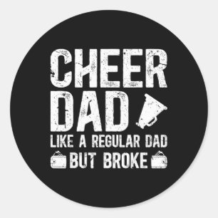 Adesivo Pai de líder de torcida Cheer Dad Arruinou o Pai C