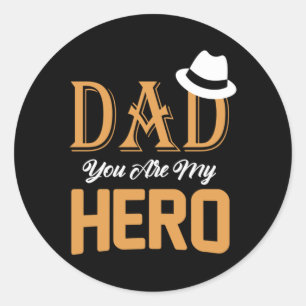 Adesivo Pai de presentes Pai Você É Meu Herói