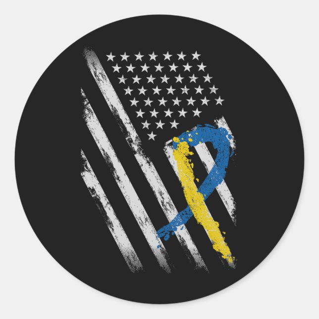 Adesivo Pai de Sensibilização para a Síndrome de Bandeira  (Frente)