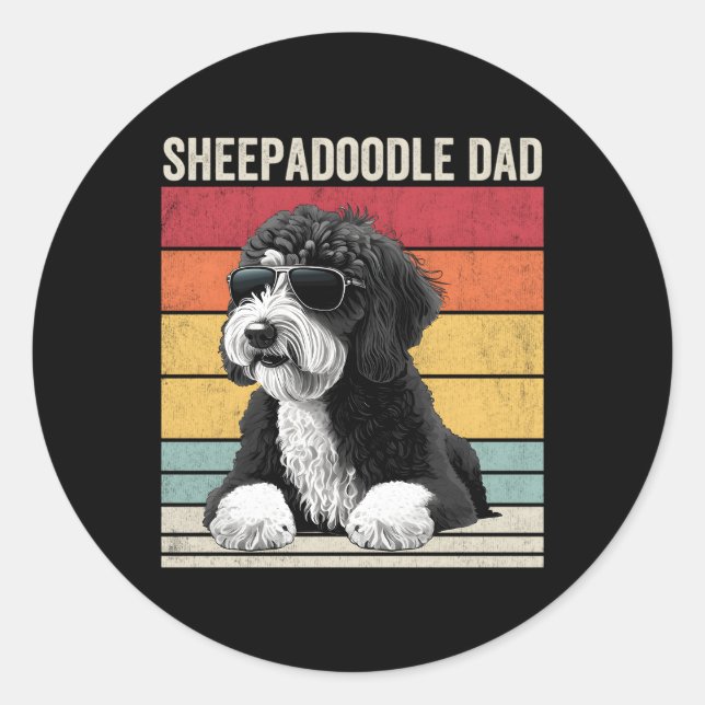 Adesivo Pai de Sheepadoodle (Frente)