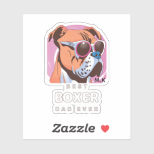 Adesivo Pai de sobrevoo do Cão do Boxão Retro da Vintage M
