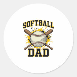 Adesivo Pai de Softball Vintage Varsity Design de Tacos Cr