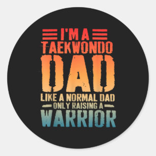 Adesivo Pai de Taekwondo Como Pai Normal