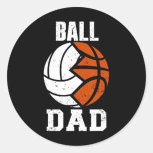 Adesivo Pai De Voleibol De Diversão De Pai