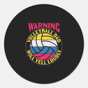 Adesivo Pai De Voleibol Gritará Em Alto