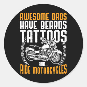 Adesivo Pai Dia de os pais De Motocicleta Dar Uma Tatuagem
