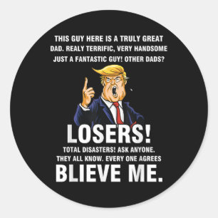 Adesivo Pai Do Excelente Mens Donald Trump Memória Pai Ext
