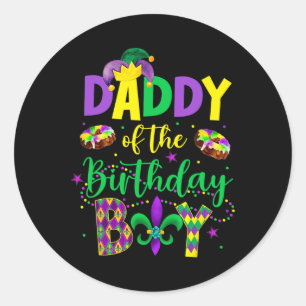 Adesivo Pai Do Garoto De Aniversário Mardi Gras Pai P
