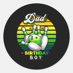 Adesivo Pai Do Garoto De Aniversário Que Corresponde À Bol