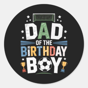 Adesivo Pai Do Menino De Aniversário Futebol Ll Marcando F