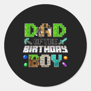 Adesivo Pai Do Menino Do Aniversário Divertido Aniversário