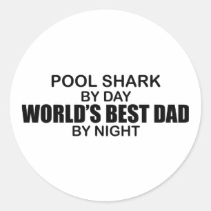 Adesivo Pai do mundo do tubarão da piscina o melhor em a