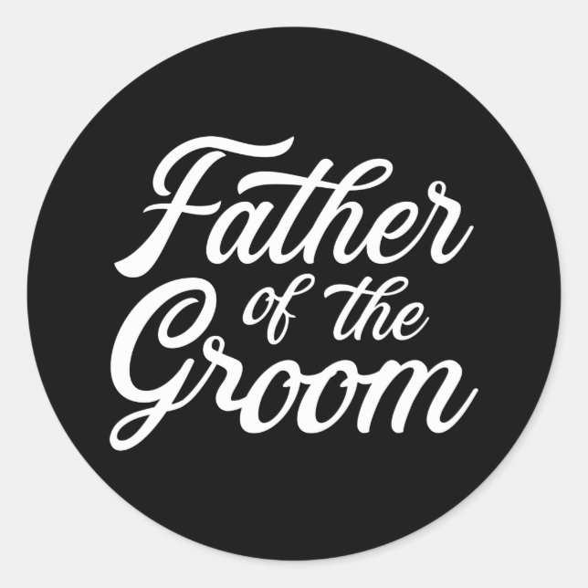 Adesivo Pai do noivo presente de casamento ou festa de des (Frente)
