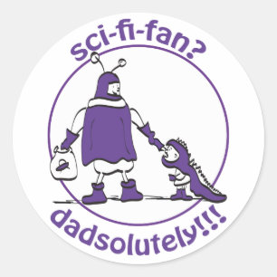 Adesivo Pai do Sci-Fi-Fã