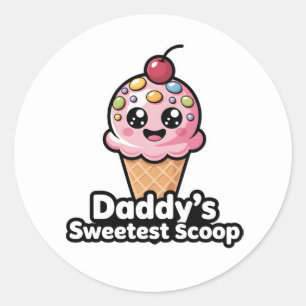 Adesivo Pai Do Sorvete Scoop Toddler Girl