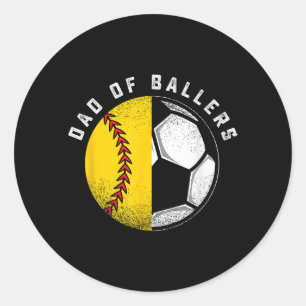 Adesivo Pai dos Atletas Pai Filho Softbol Futebol Jogador