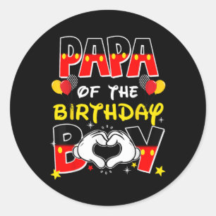 Adesivo Pai E Mãe Papá Da Festa Da Família Birthday Boy