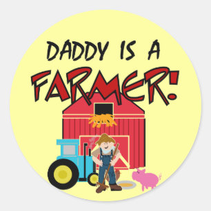 Adesivo Pai é um Farmer Camiseta e presentes