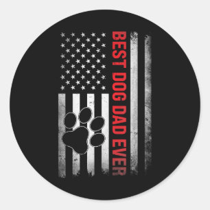 Adesivo Pai Engraçado Dia de os pais Cachorro