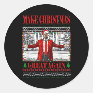 Adesivo Pai Engraçado Trump Horado de Natal Xm