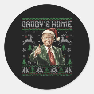 Adesivo Pai Engraçado Trump Horado de Natal Xm