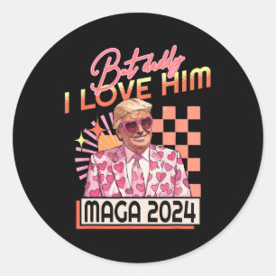 Adesivo Pai Eu Amo-Lo Maga 2024 Donald Trump Back 4th O