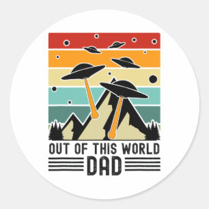 Adesivo Pai Fora deste Mundo, Dia dos Pais Alien