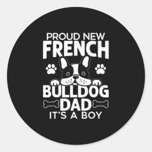 Adesivo Pai francês Buldogue Pai